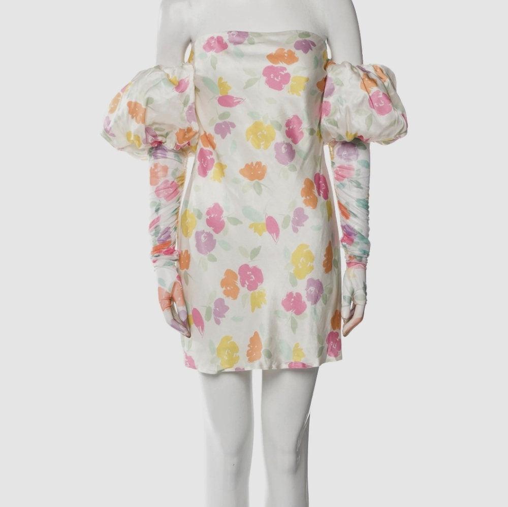 For Love and Lemons Hazel Mini Dress With Gloves M NWT